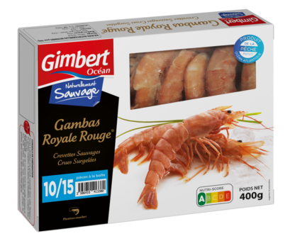 GAMBAS ROYALE ROUGE 10/15 PIECES A LA BOITE