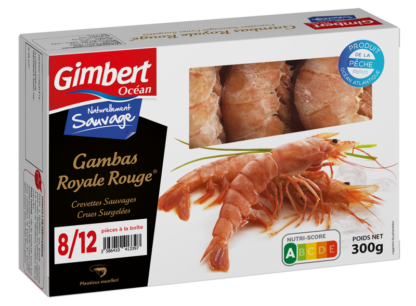 GAMBAS ROYALE ROUGE 8/12 PIECES A LA BOITE