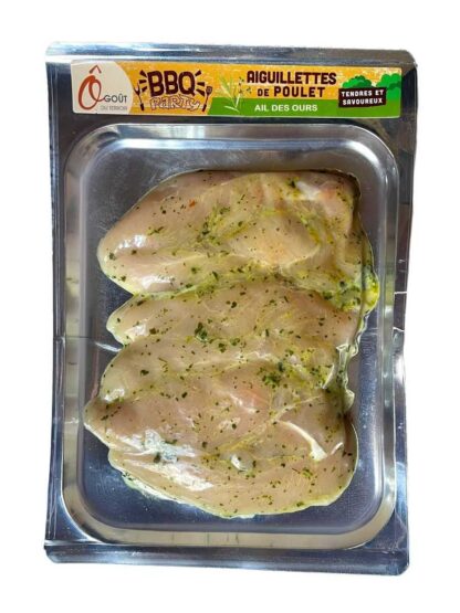 AIGUILLETTES DE POULET MARINEES AIL DES OURS