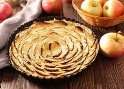 TARTE AUX POMMES DECOUPEE 10 PARTS