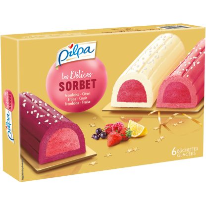 6 BUCHETTES LES DELICES SORBET