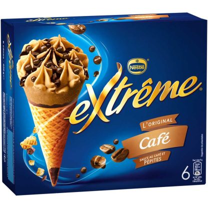 6 CONES EXTREME CAFE SAUCE AU CAFE ET PEPITES