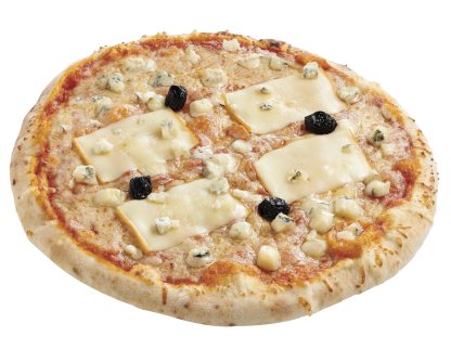 PIZZA 4 FROMAGES CUITE AU FEU DE BOIS