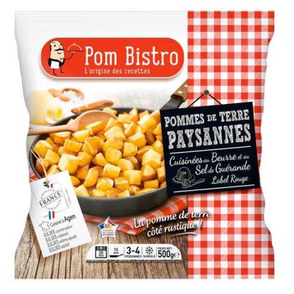 POMMES DE TERRE PAYSANNES CUISINEES AU BEURRE ET SEL DE GUERANDE 500G