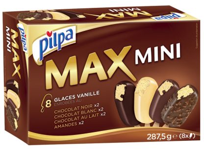 8 MINI BATONNETS MAX MINI VANILLE CHOCOLAT