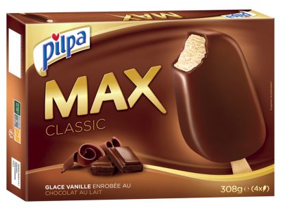 4 BATONNETS MAX CLASSIC VANILLE CHOCOLAT LAIT