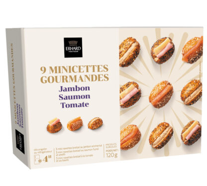 9 MINI NAVETTES BRETZELS GARNIES